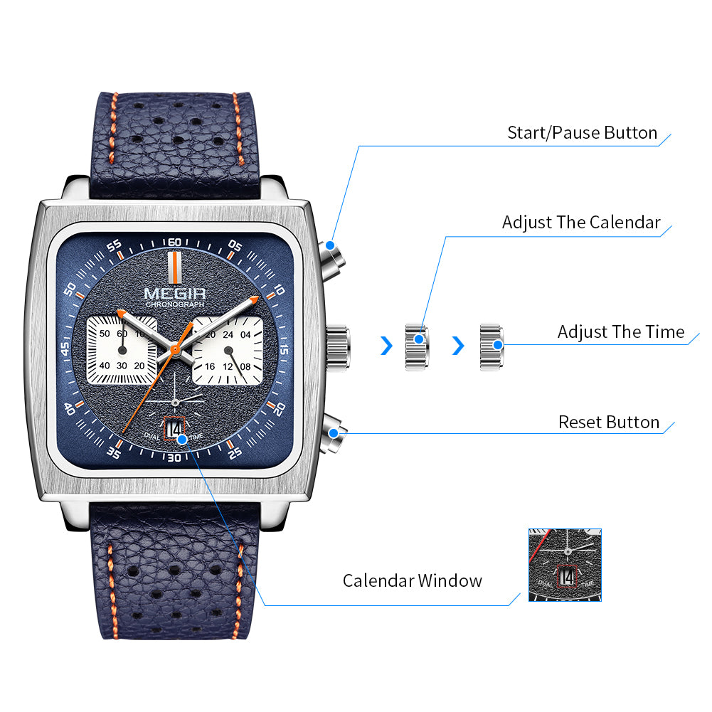 MEGIR 2182 – Men’s Luxury Sport Chronograph Watch
