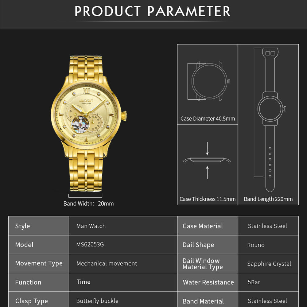 MEGIR 62053 – Men’s Luxury Automatic Watch