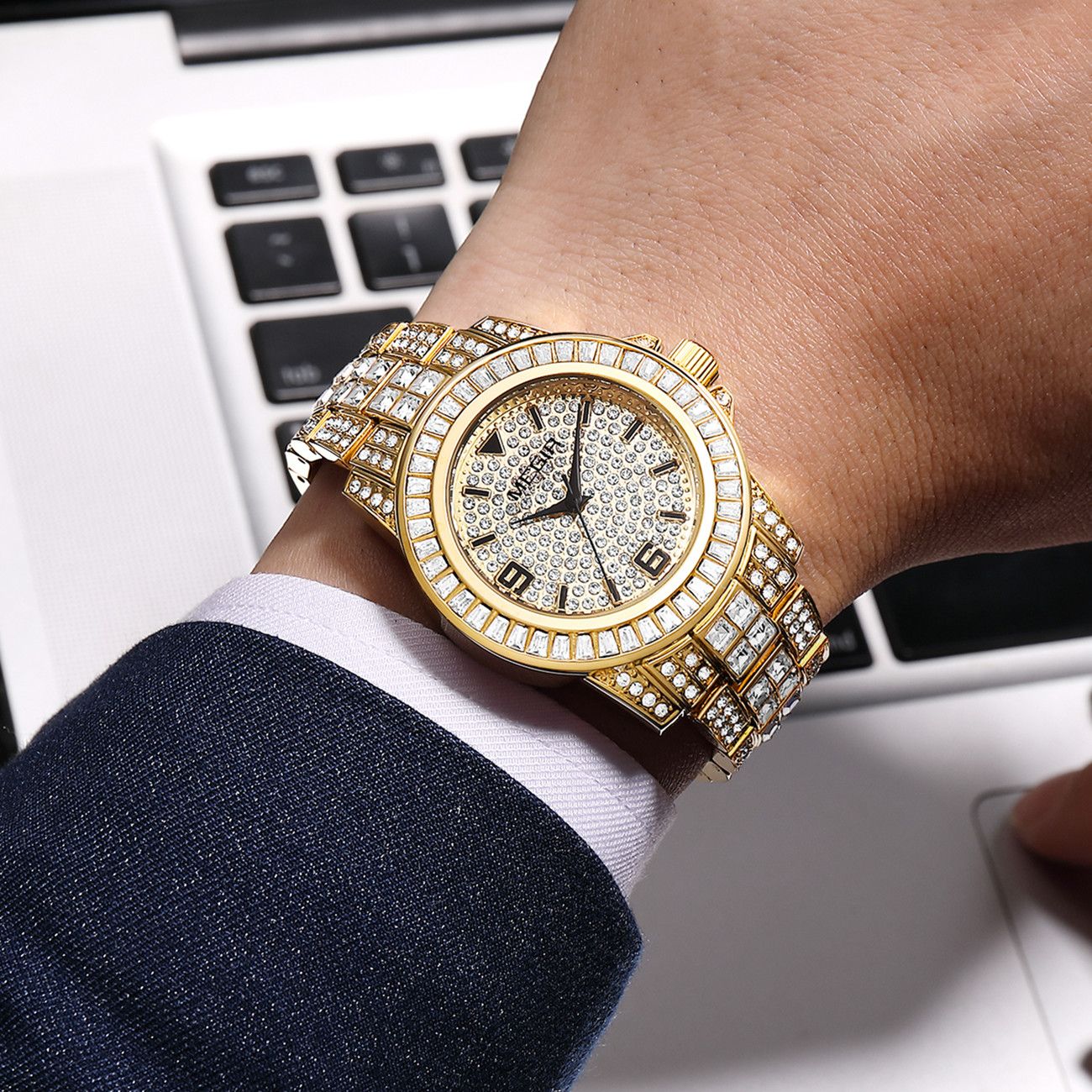 MEGIR 1092 – Men’s Luxury Diamond Watch