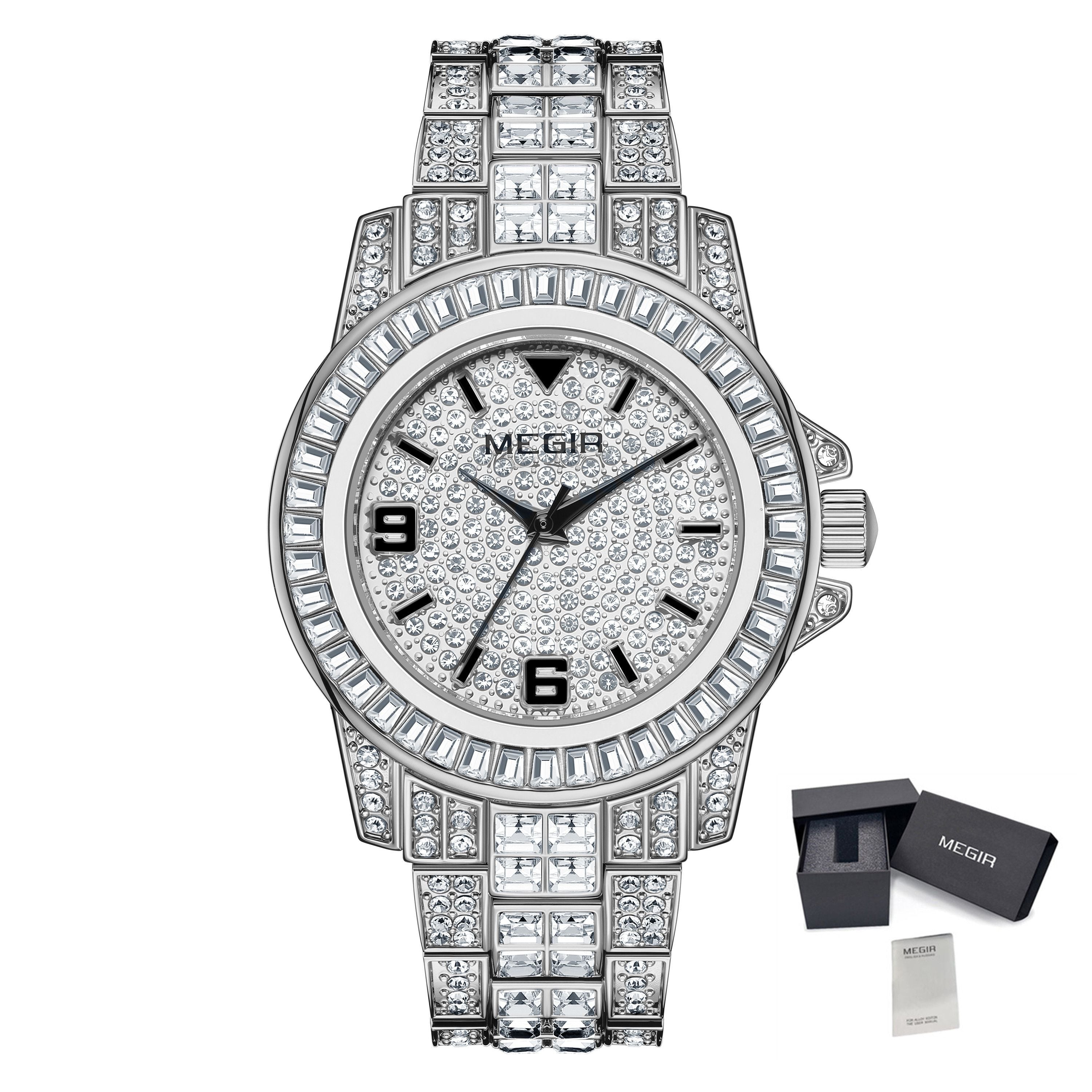 MEGIR 1092 – Men’s Luxury Diamond Watch