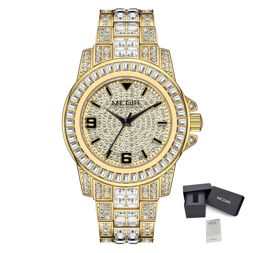 MEGIR 1092 – Men’s Luxury Diamond Watch