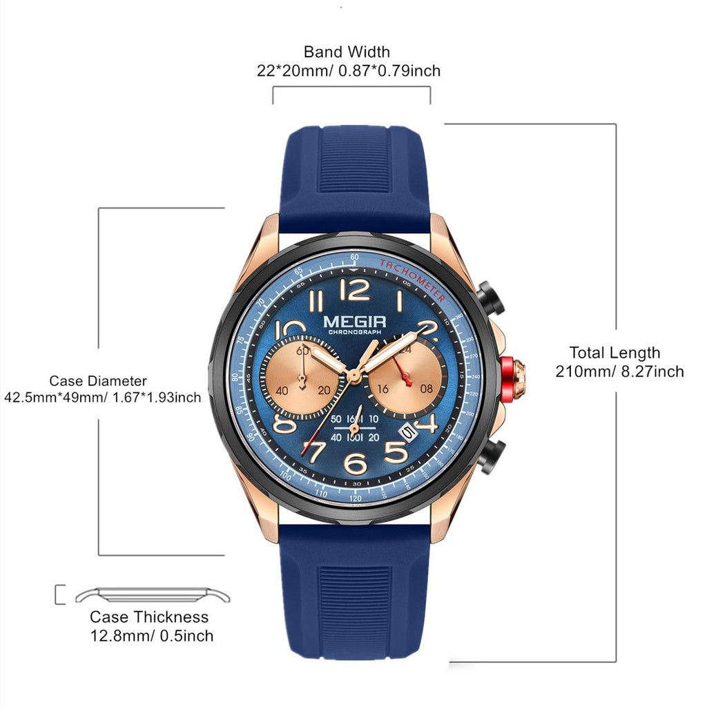 MEGIR 2230 – Men’s Luxury Sport Chronograph Watch